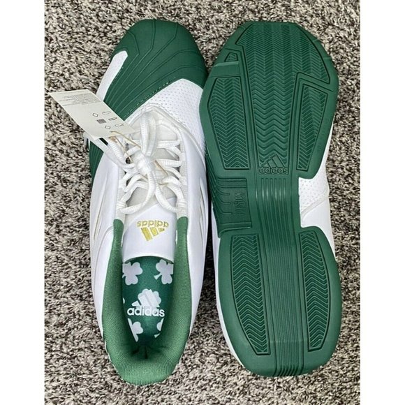 Adidas T-Mac 1 LeBron James HS White Green Gold Irish FW3663 Men's Size 10.5 - Picture 6 of 9